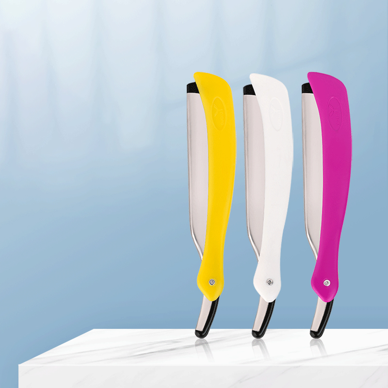 Hordozható, összecsukható szakáll szemöldökvágó 77 penge egyenes borotva