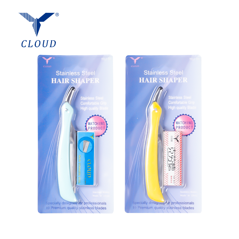 Kényelmes markolat rozsdamentes acél hajformázó 77 penge borotvakészlet