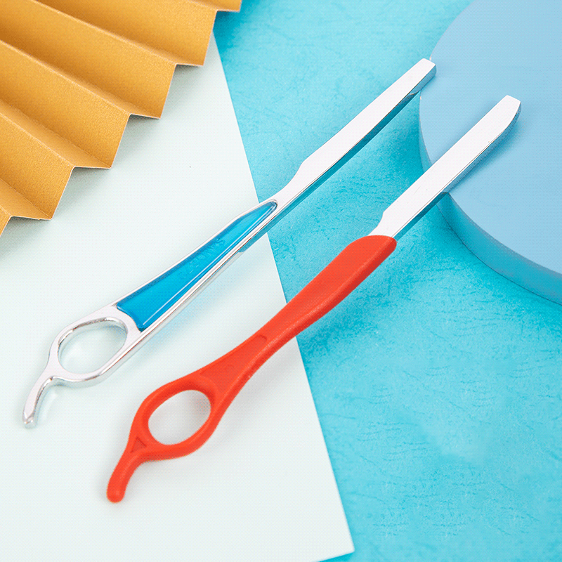 Hajvágó borotva rozsdamentes acél egyenes borotva (műanyag nyéllel)