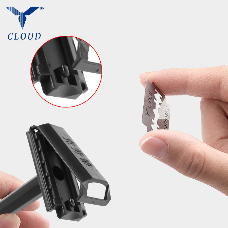 Utazási hordozható 74 pengéjű műanyag T alakú borotva