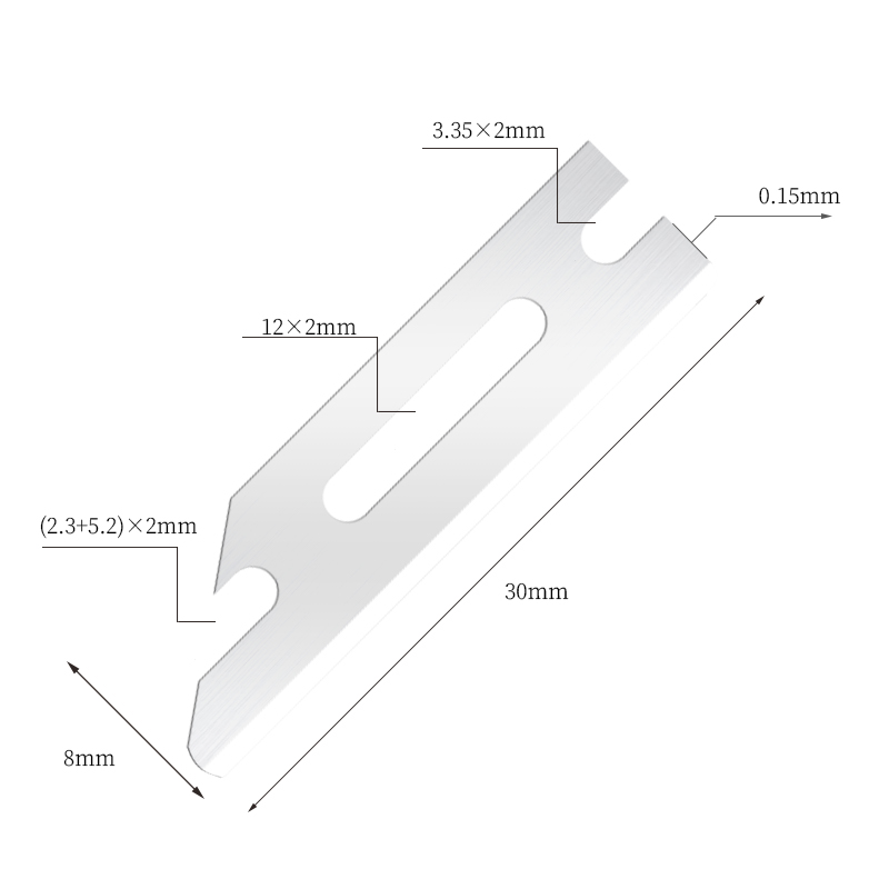 Hordozható, rendkívül sima rozsdamentes acél formázó borotvapengék