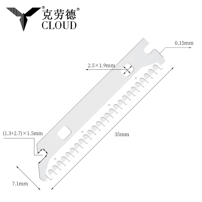 Többször használható, rozsdamentes acél szemöldökborotva pengék