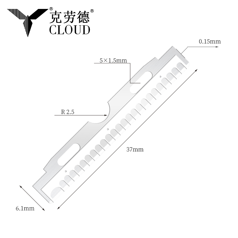 Nanobevonatú rozsdamentes acél arc- és szemöldökborotvapengék