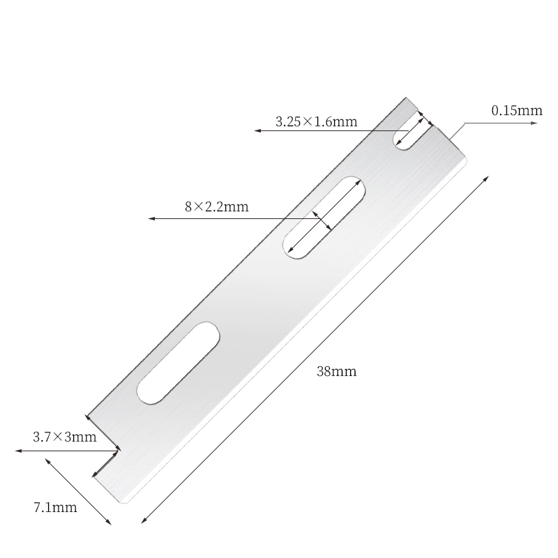 Többször használható, rozsdamentes acél szemöldökborotva pengék