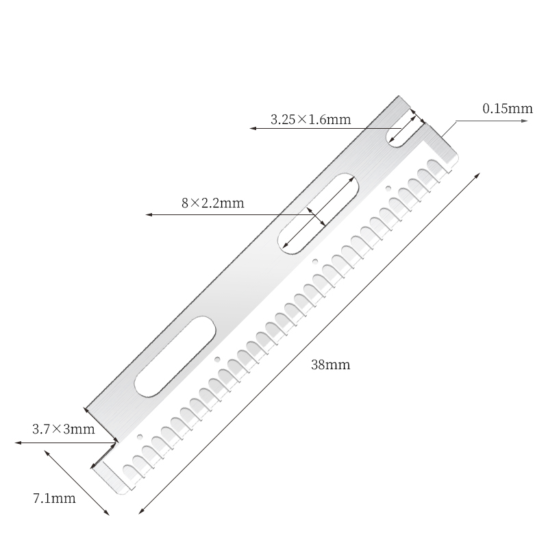 Többször használható, rozsdamentes acél szemöldökborotva pengék