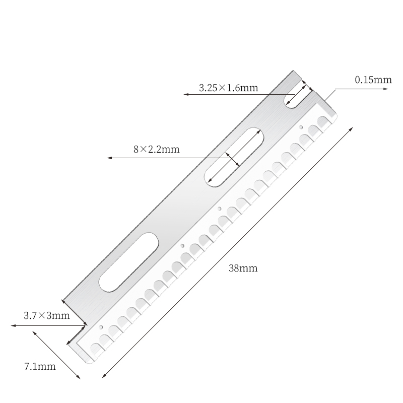 Többször használható, rozsdamentes acél szemöldökborotva pengék