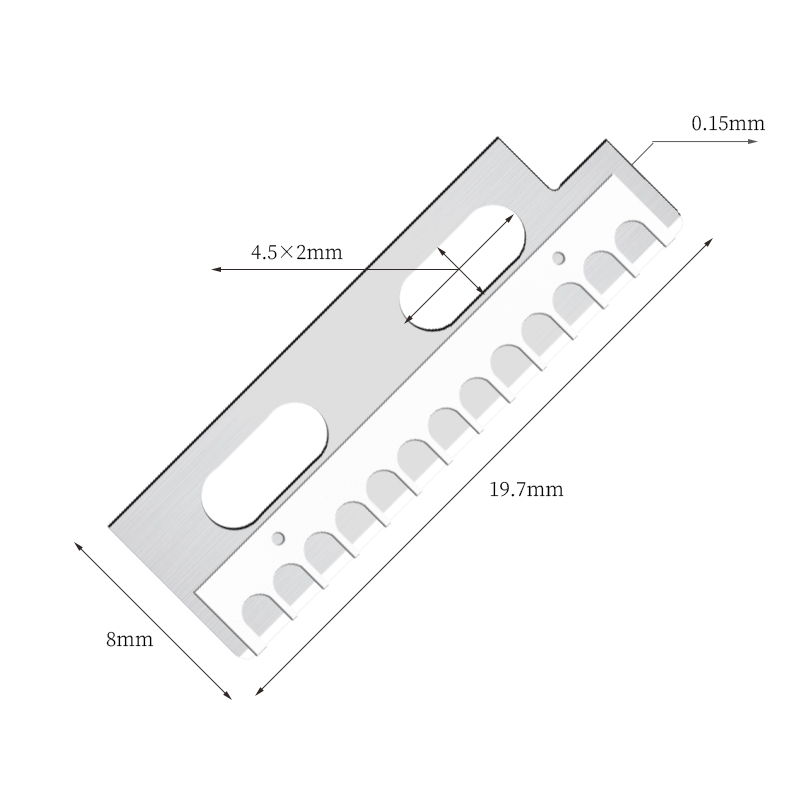 Precíziós, éles, rozsdamentes acél szemöldökformázó késpengék