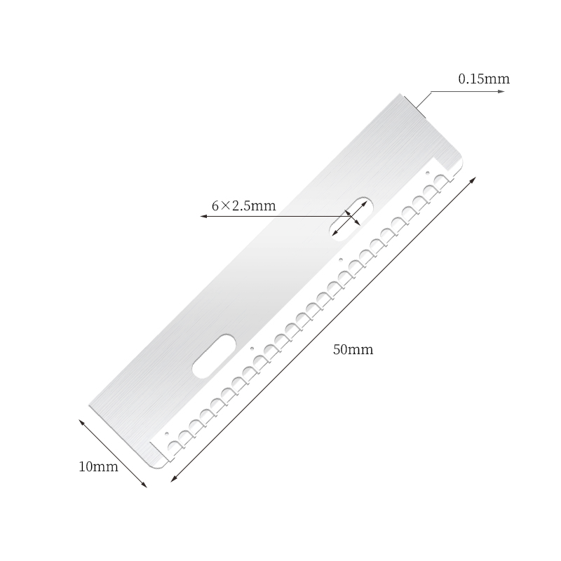 Tartós, újrafelhasználható rozsdamentes acél szemöldökvágó penge